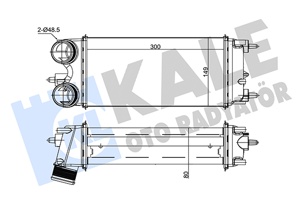 Ford Fiesta Intercooler Turbo Radyatörü Vı OEM AV219L440AB Ford Fiesta Intercooler Turbo Radyatörü Vı OEM AV219L440AB