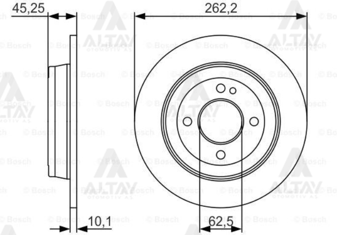 Hyundai Accent Arka Fren Dıskı Blue OEM 58411-0U300