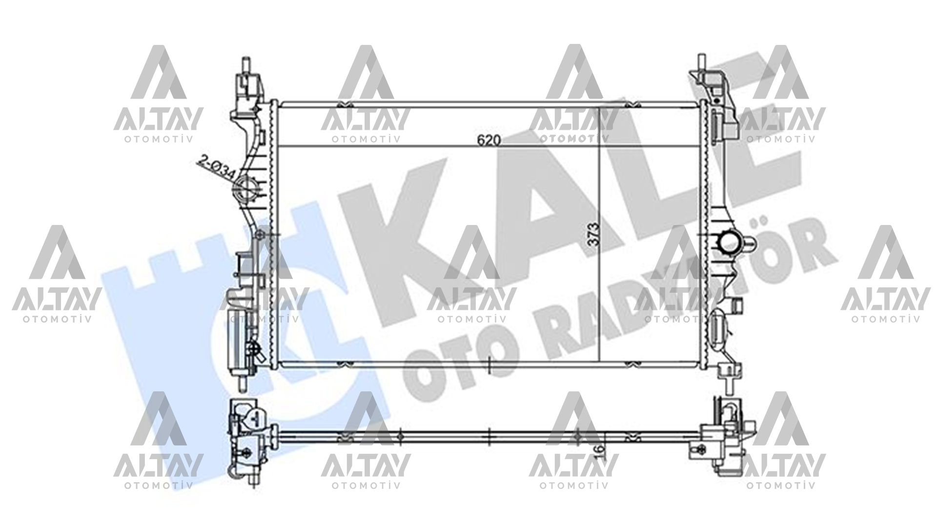 Opel Corsa Su Radyatörü Radyatör Su E OEM 1300377 Opel Corsa Su Radyatörü Radyatör Su E OEM 1300377