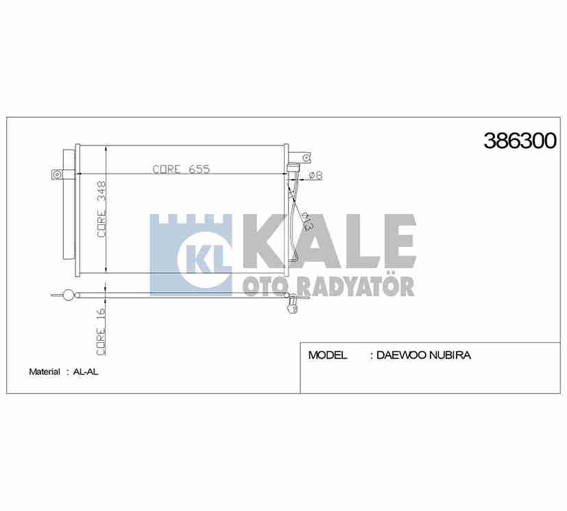 Hyundai Accent Klima Radyatörü 2006-2011 Radyatör Era Benzinli OEM 97606-1E000