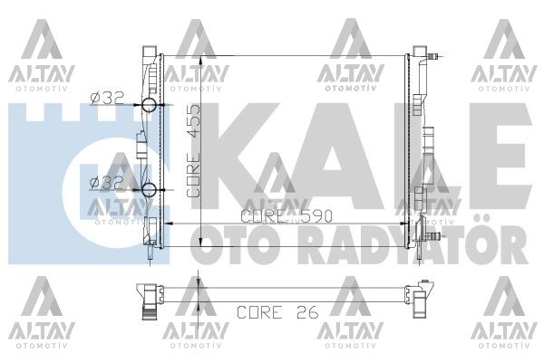 Renault Megane Su Radyatörü Radyatör Su Iı . Dcı . (at OEM 8200115542 Renault Megane Su Radyatörü Radyatör Su Iı . Dcı . (at OEM 8200115542