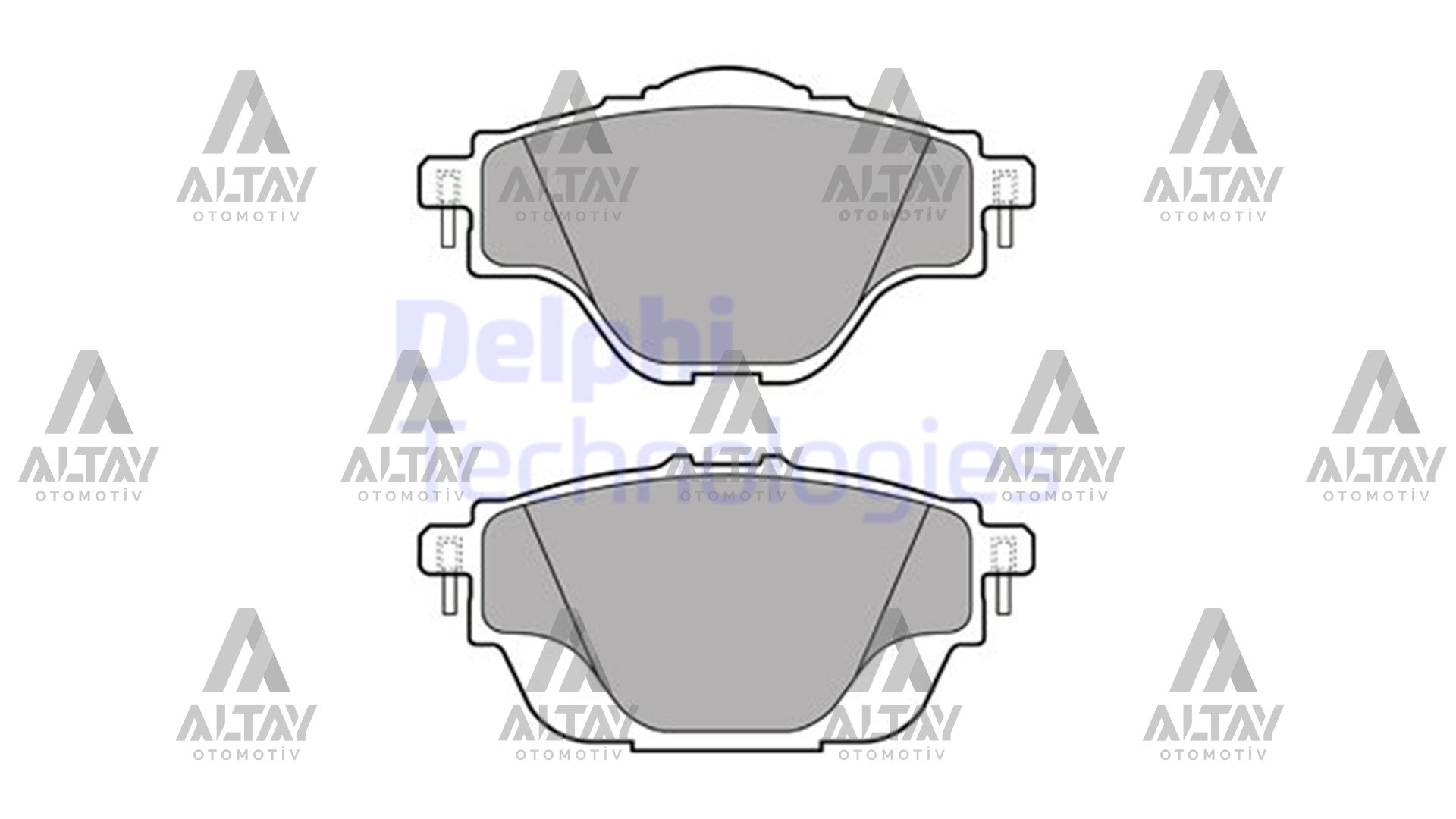 Citroen C4 Arka Fren Balata Iı OEM 1609000980 Citroen C4 Arka Fren Balata Iı OEM 1609000980
