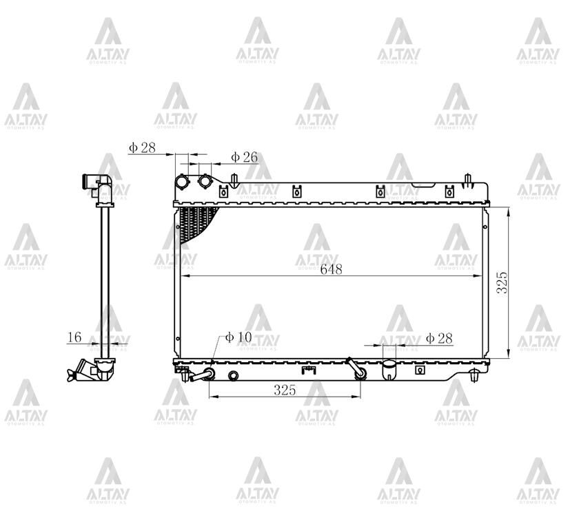 Honda Jazz Su Radyatörü 2002-2008 Radyatör Su 16mm A-t Brazıng OEM 19010-PWA-J51 Honda Jazz Su Radyatörü 2002-2008 Radyatör Su 16mm A-t Brazıng OEM 19010-PWA-J51