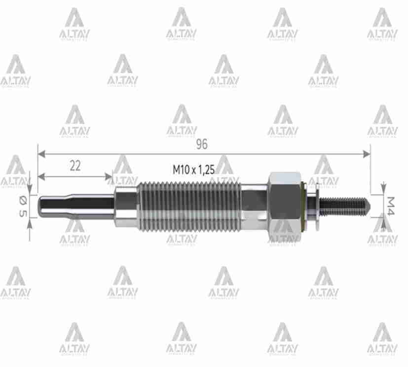 Hyundai H100 Kızdırma Bujisi L OEM MD050212