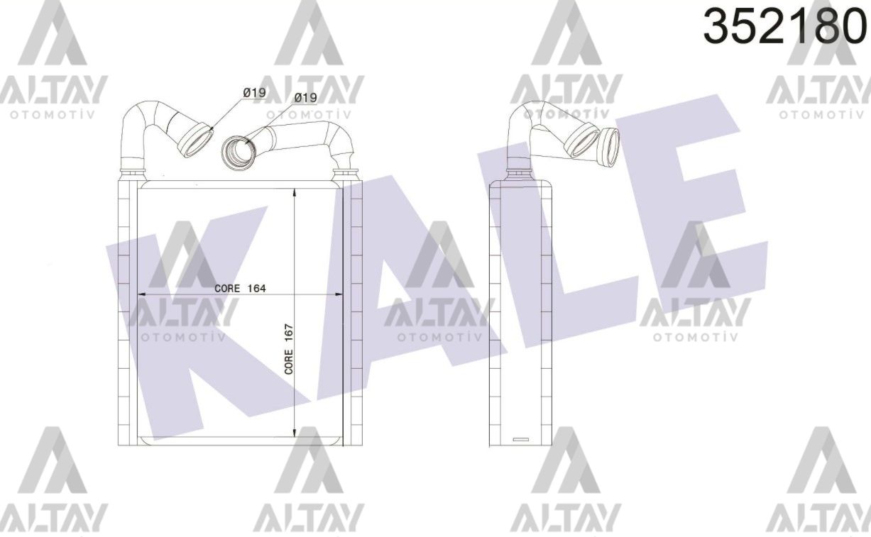 Volkswagen Crafter Kalorifer Radyatörü Volkswagen Crafter Kalorifer Radyatörü