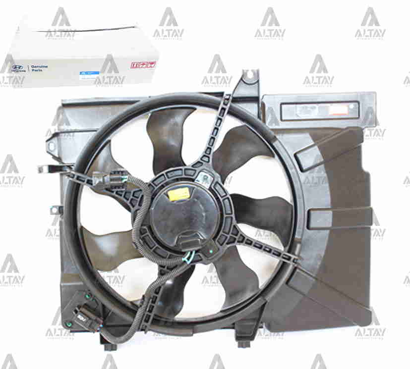 Hyundai Getz Radyatör Fan ve Motoru 2003- Fan Benzinli Klimalı M OEM 25380-1C250