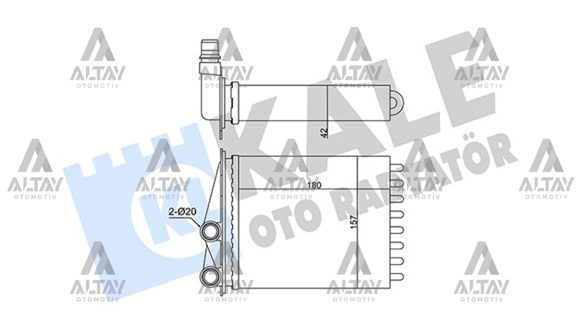 Renault Trafic Kalorifer Radyatörü Radyatör OEM 7701065763