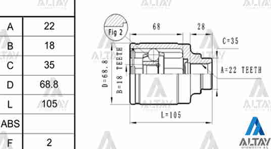 Suzuki Alto İç Aks Komple OEM SK-504