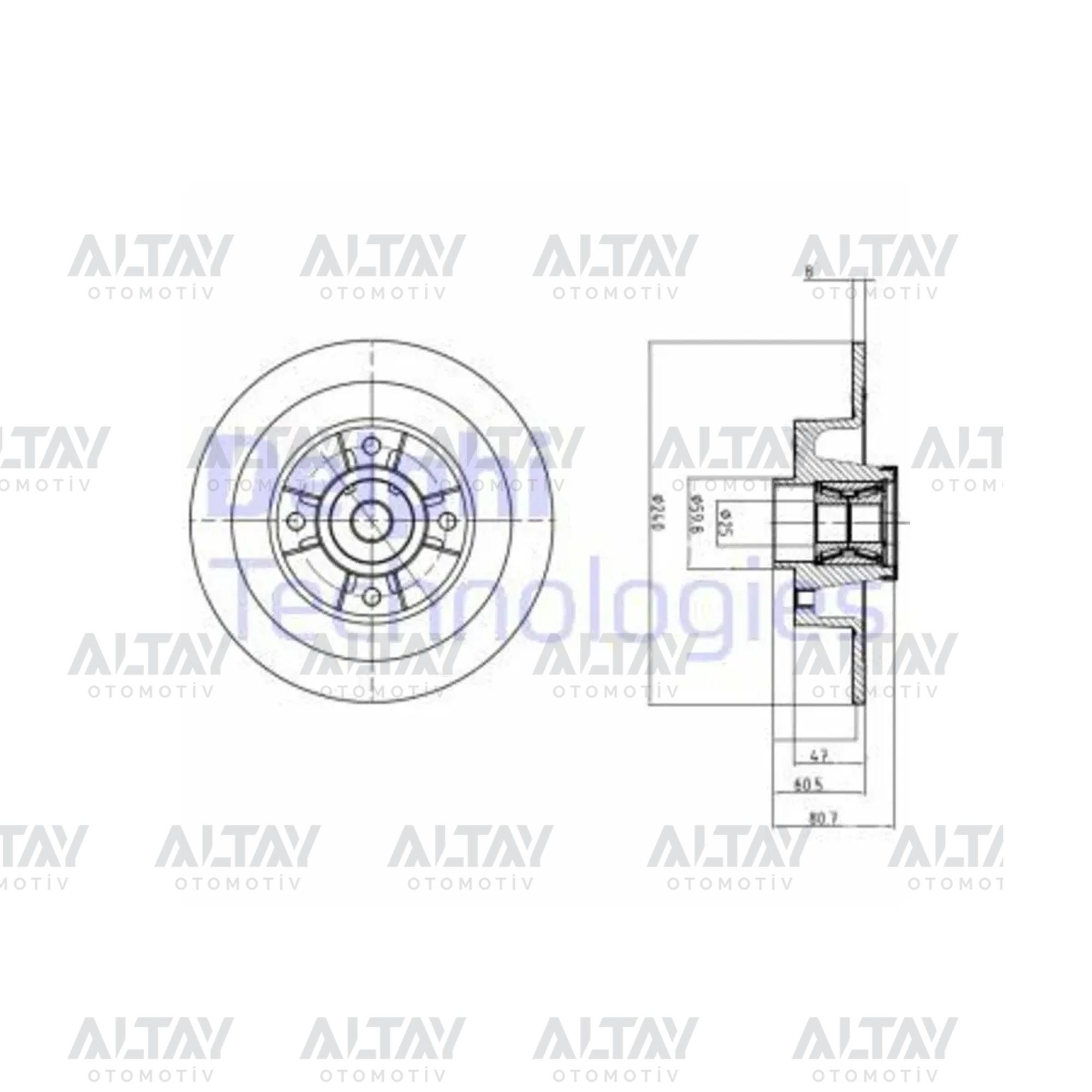 Renault Clio Arka Fren Dıskı Iı OEM 7701207823 Renault Clio Arka Fren Dıskı Iı OEM 7701207823