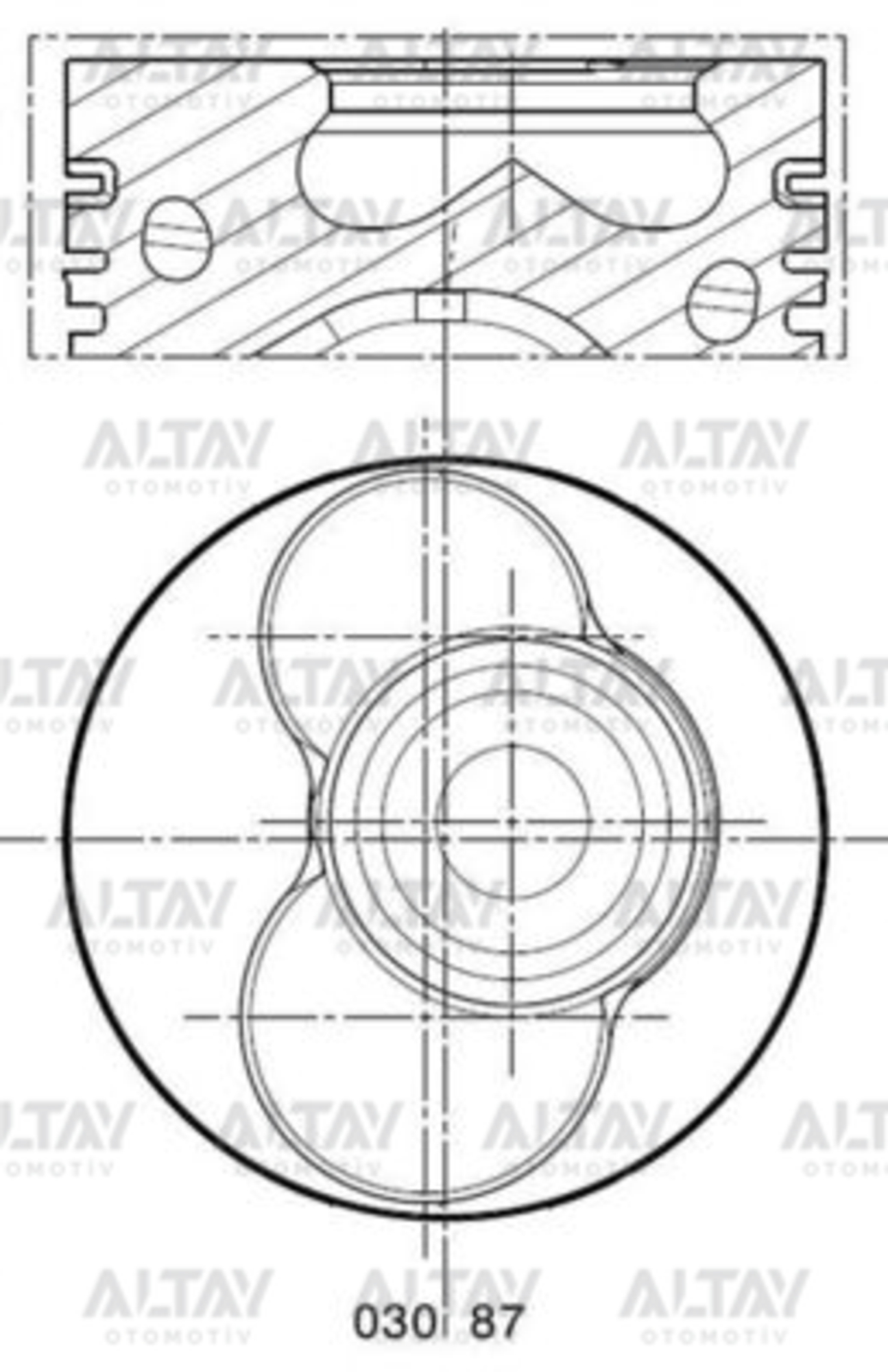 Volkswagen T5 Piston Segman Segmanlı OEM 038107065CJ Volkswagen T5 Piston Segman Segmanlı OEM 038107065CJ