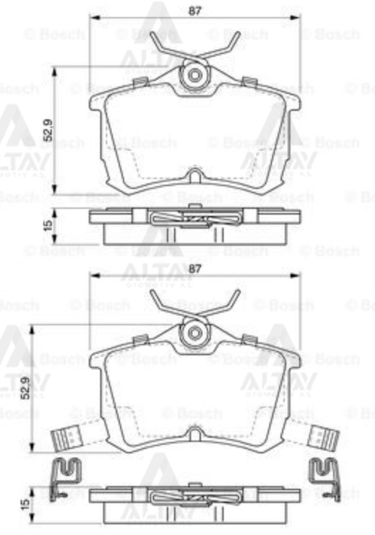 Honda Accord Arka Fren Balatası 1998-2008
