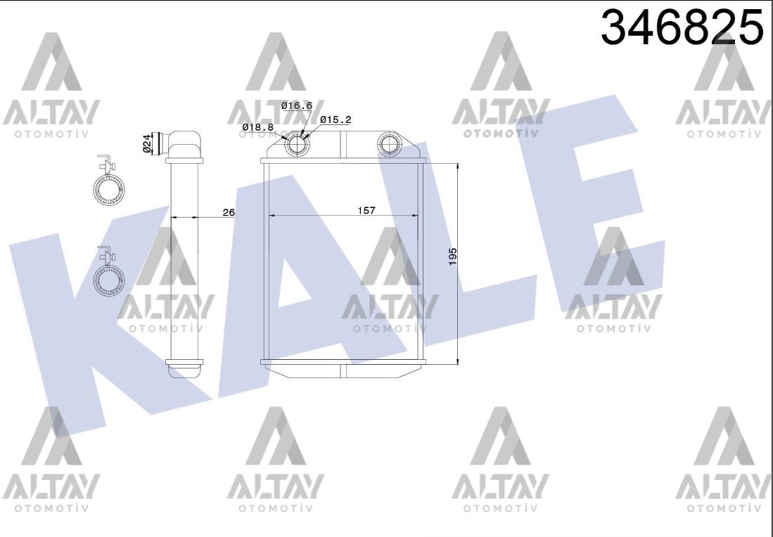 Dacia Lodgy Kalorifer Radyatörü 2012- Radyatör OEM 271154491R Dacia Lodgy Kalorifer Radyatörü 2012- Radyatör OEM 271154491R