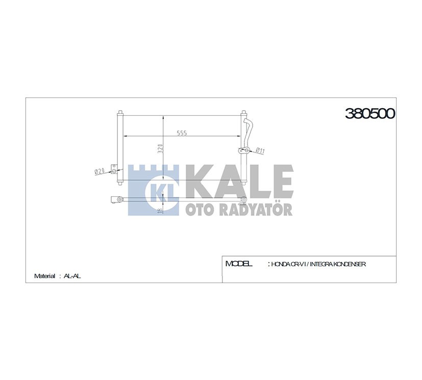 Honda CR-V Klima Radyatörü 1997-2002 Radyatör Crv OEM 80110-ST7-003