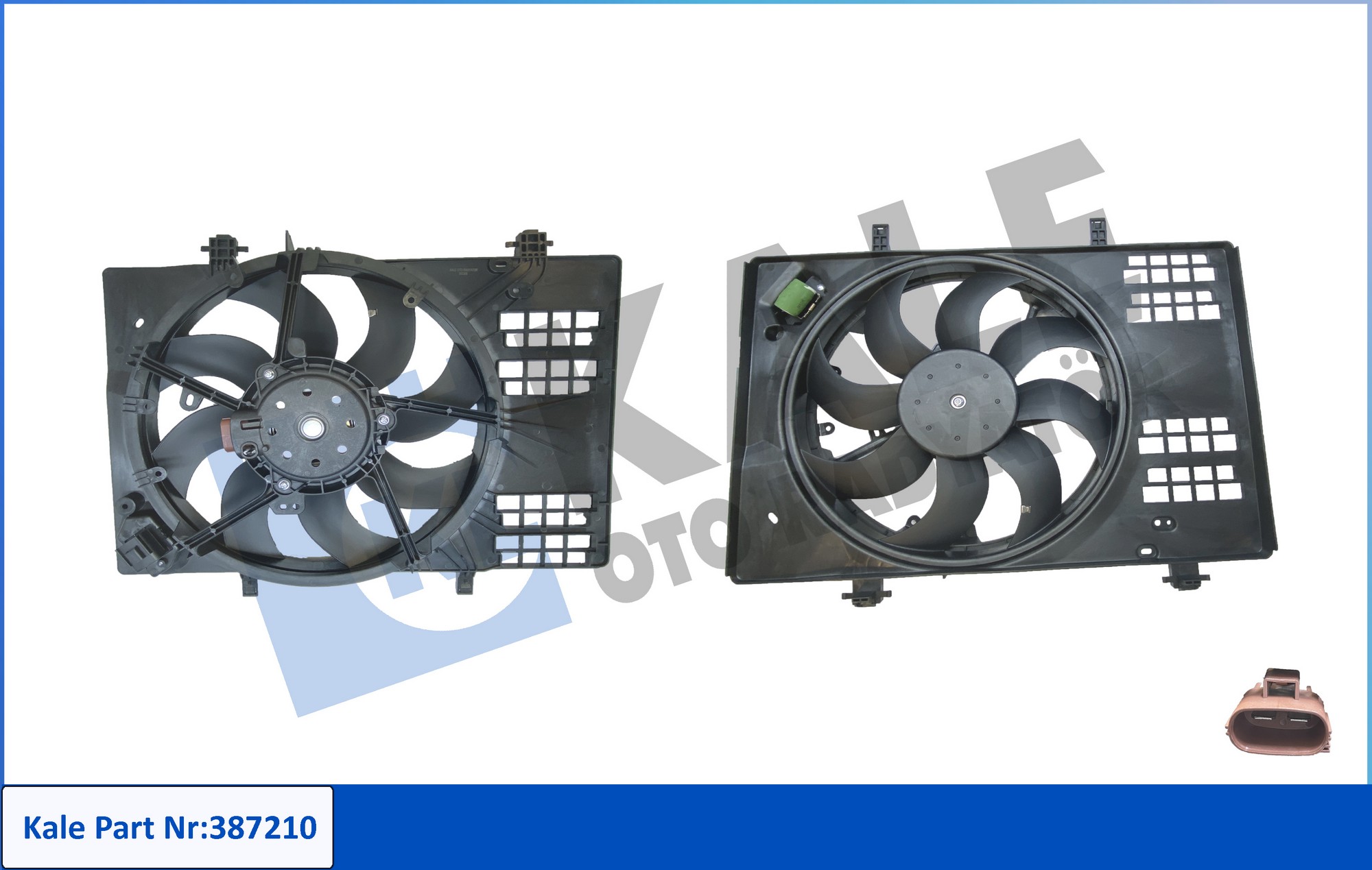 Ford Courier Radyatör Fan ve Motoru Fan .5tdcı Davlumbazlı OEM JT768C607DB