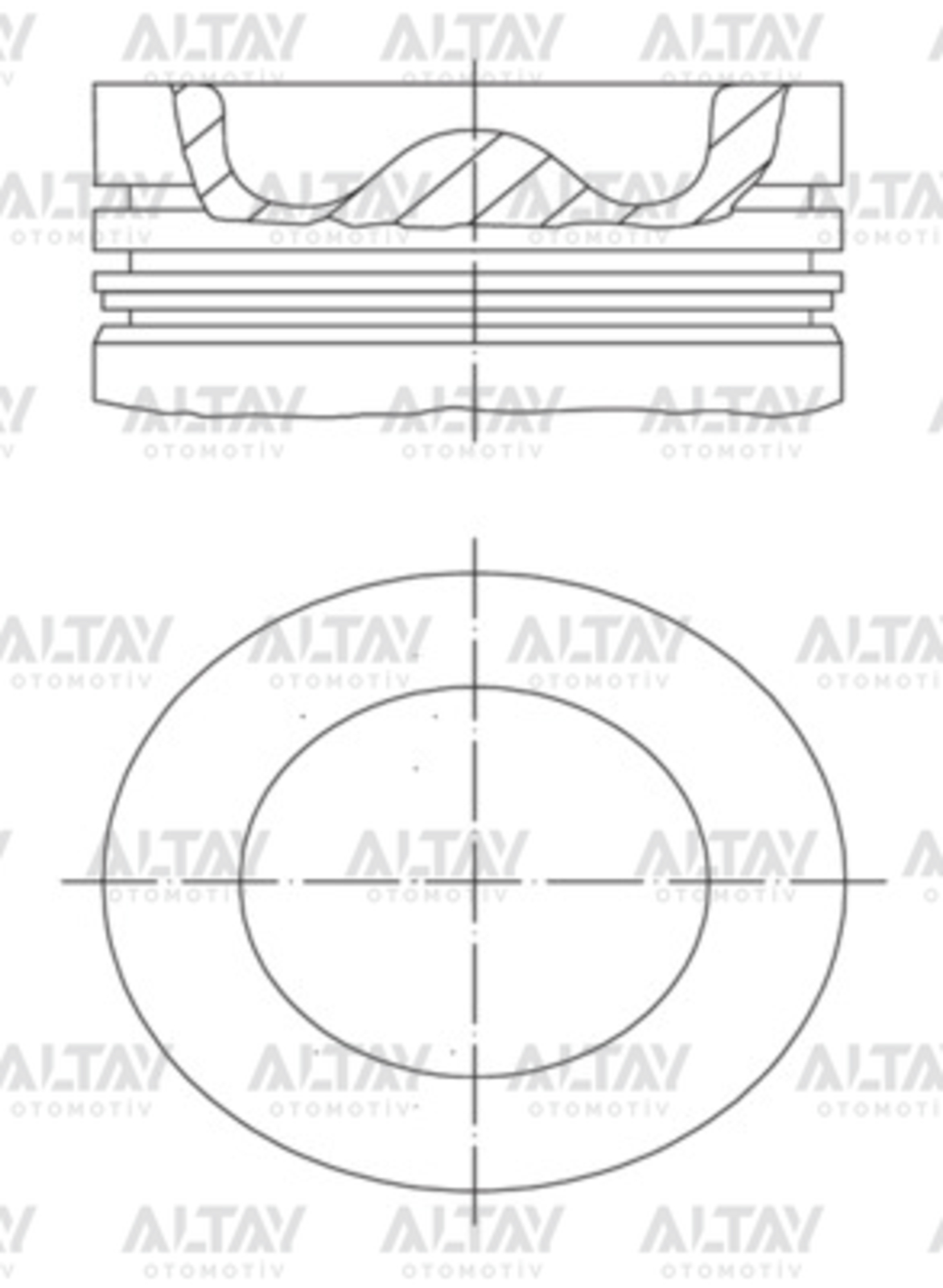 Seat Ibiza Piston Segman Segmanlı OEM 04B107065E Seat Ibiza Piston Segman Segmanlı OEM 04B107065E