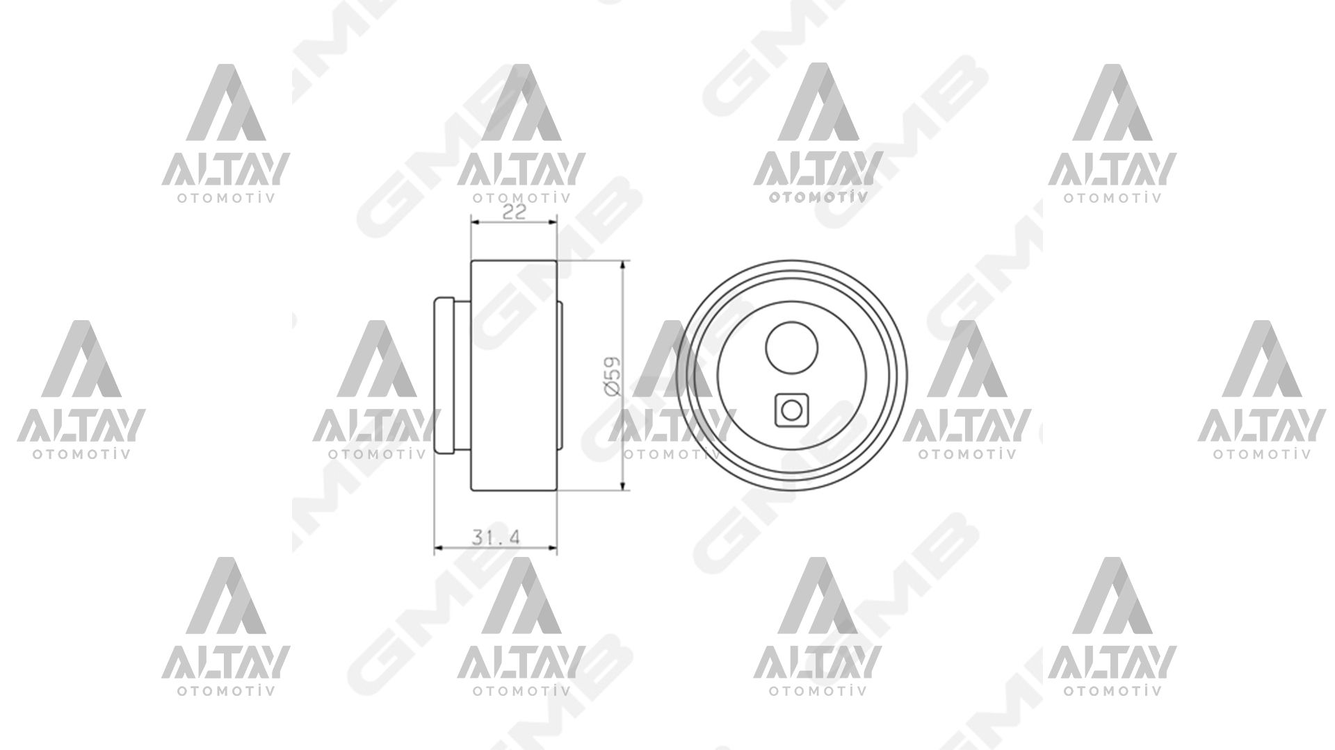Citroen Xsara V Kayış Gergi Rulmanı Ax OEM 082954