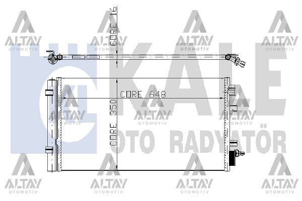 Renault Scenic Klima Radyatörü Radyatör OEM 921000294R Renault Scenic Klima Radyatörü Radyatör OEM 921000294R