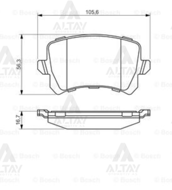 Audi Q3 Arka Fren Balata OEM 5N0698451 Audi Q3 Arka Fren Balata OEM 5N0698451