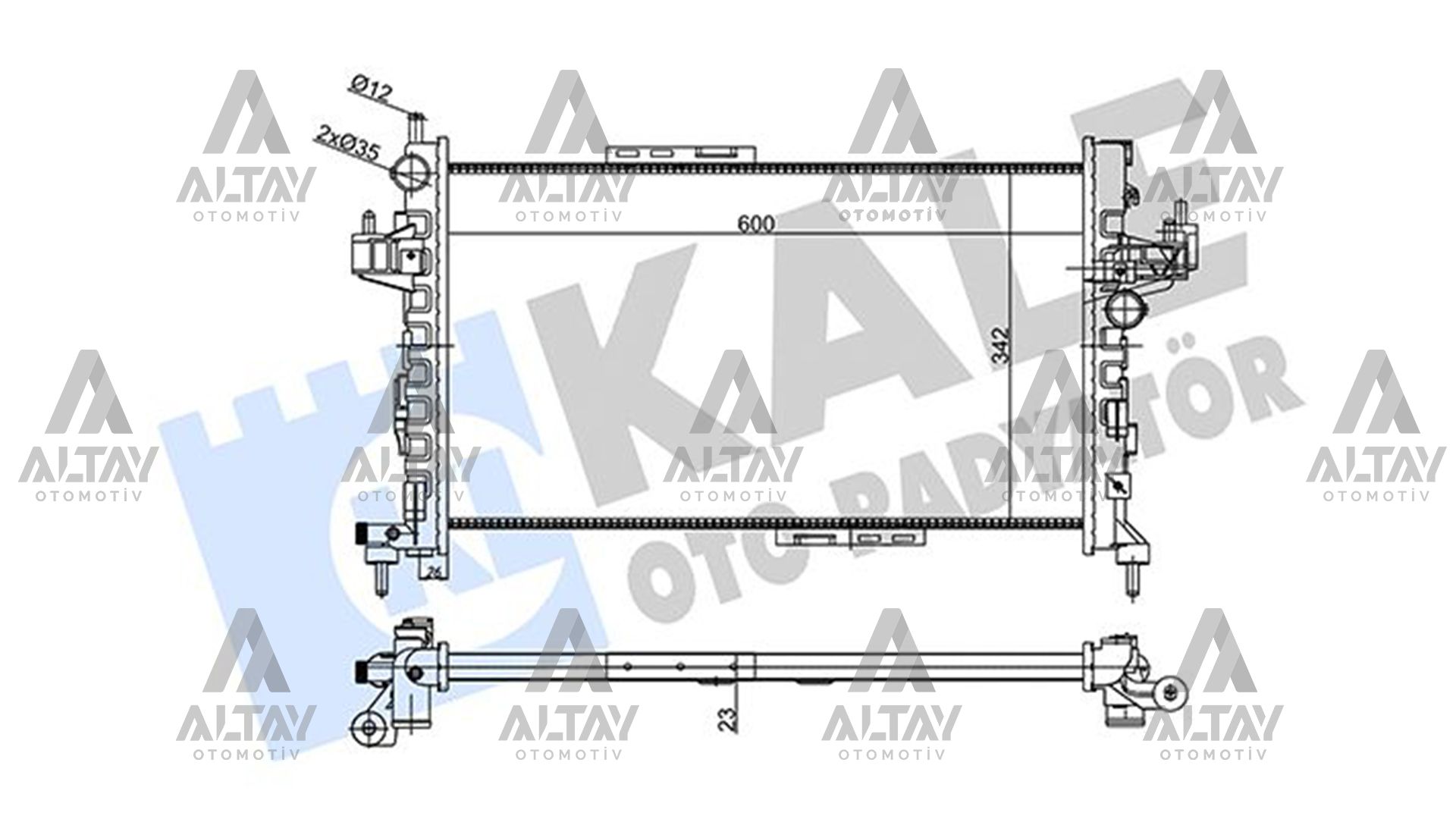 Opel Combo Su Radyatörü Radyatör Su C OEM 1300259 Opel Combo Su Radyatörü Radyatör Su C OEM 1300259