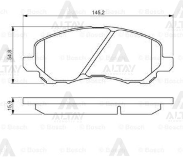 Mitsubishi Lancer Ön Fren Balata OEM 4605A261 Mitsubishi Lancer Ön Fren Balata OEM 4605A261