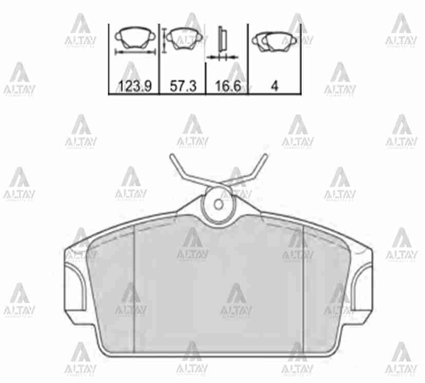 Nissan Almera Ön Fren Balata . . . OEM 41060-2F525 Nissan Almera Ön Fren Balata . . . OEM 41060-2F525