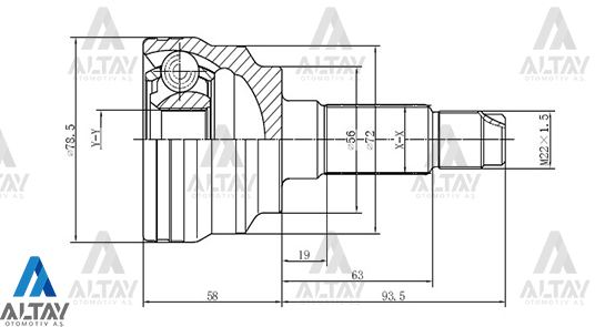 Mazda 3 Dış Aks Kafası Dış (1951-2022) OEM FA51-22-610
