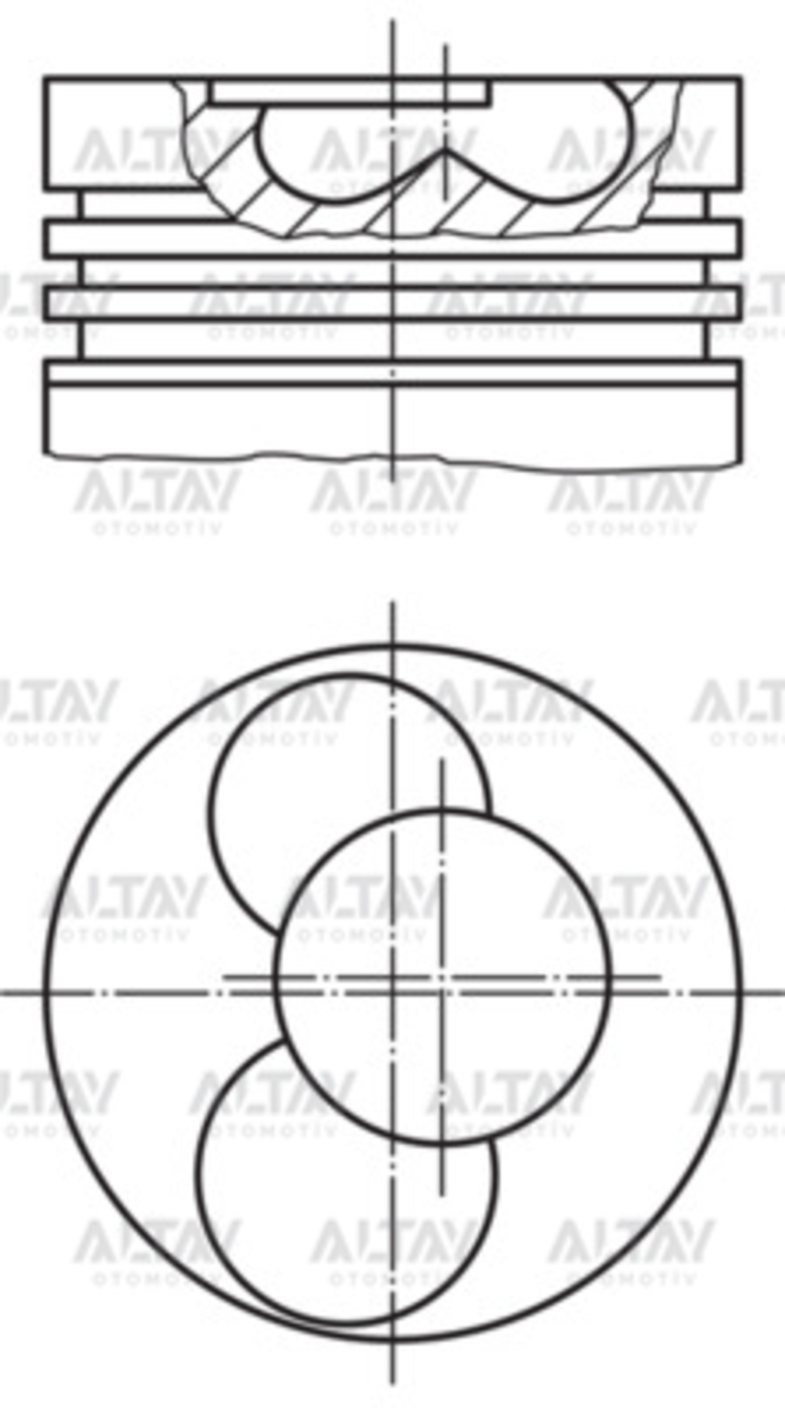 Volkswagen LT Piston Segman Segmanlı Lt OEM 074107065R