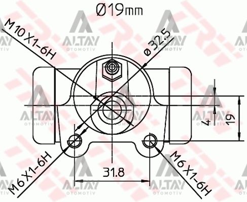 Renault Laguna Sol Sağ Arka Fren Ana Merkez OEM 7701038287