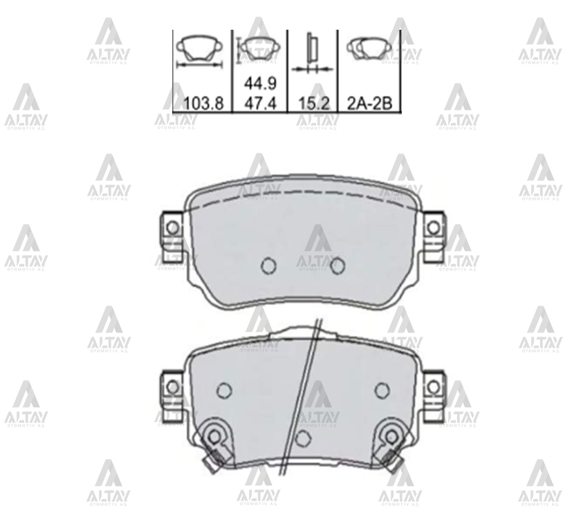 Nissan Qashqai Arka Fren Balata OEM 440606633R