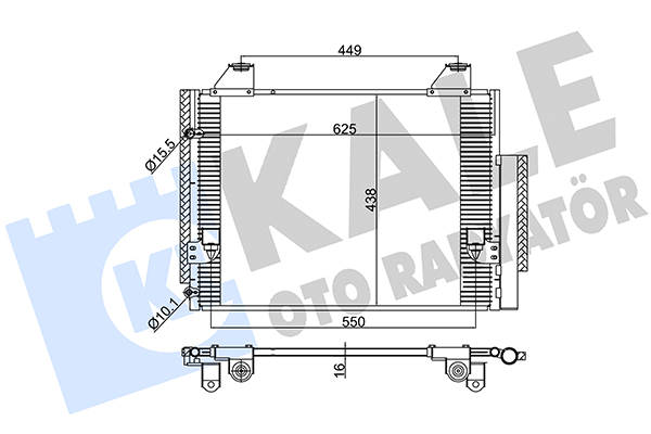 Toyota Hilux Klima Radyatörü 2006-2011 Radyatör Brazıng OEM 88460-0K050 Toyota Hilux Klima Radyatörü 2006-2011 Radyatör Brazıng OEM 88460-0K050