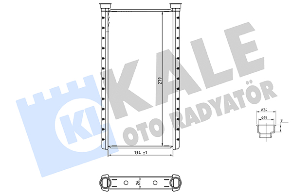 Audi A6 Kalorifer Radyatörü OEM 4H0898037 Audi A6 Kalorifer Radyatörü OEM 4H0898037
