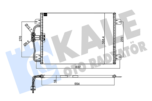 Renault Megane Klima Radyatörü Radyatör I . A-t OEM 7700425843