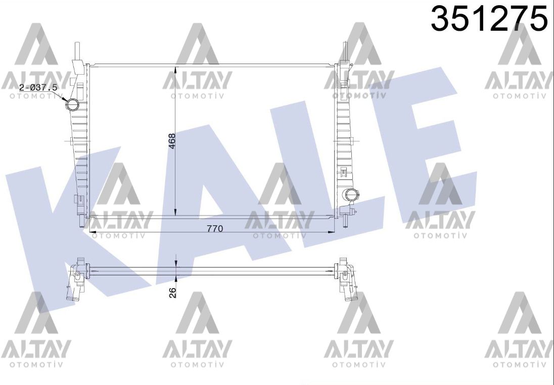 Ford Transit Su Radyatörü Radyatör Su . Tdcı OEM 8C168005AC Ford Transit Su Radyatörü Radyatör Su . Tdcı OEM 8C168005AC