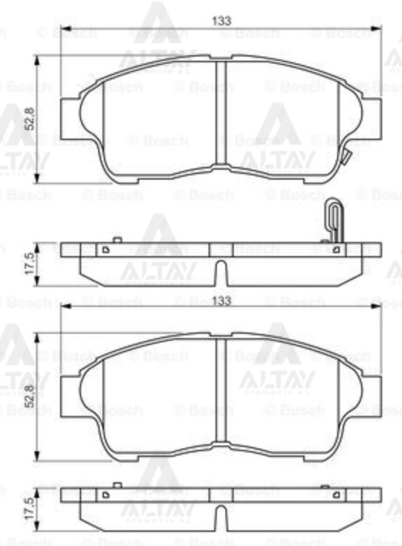 Toyota Corona Ön Fren Balata Enjeksıyonlu - OEM 04465-05010 Toyota Corona Ön Fren Balata Enjeksıyonlu - OEM 04465-05010