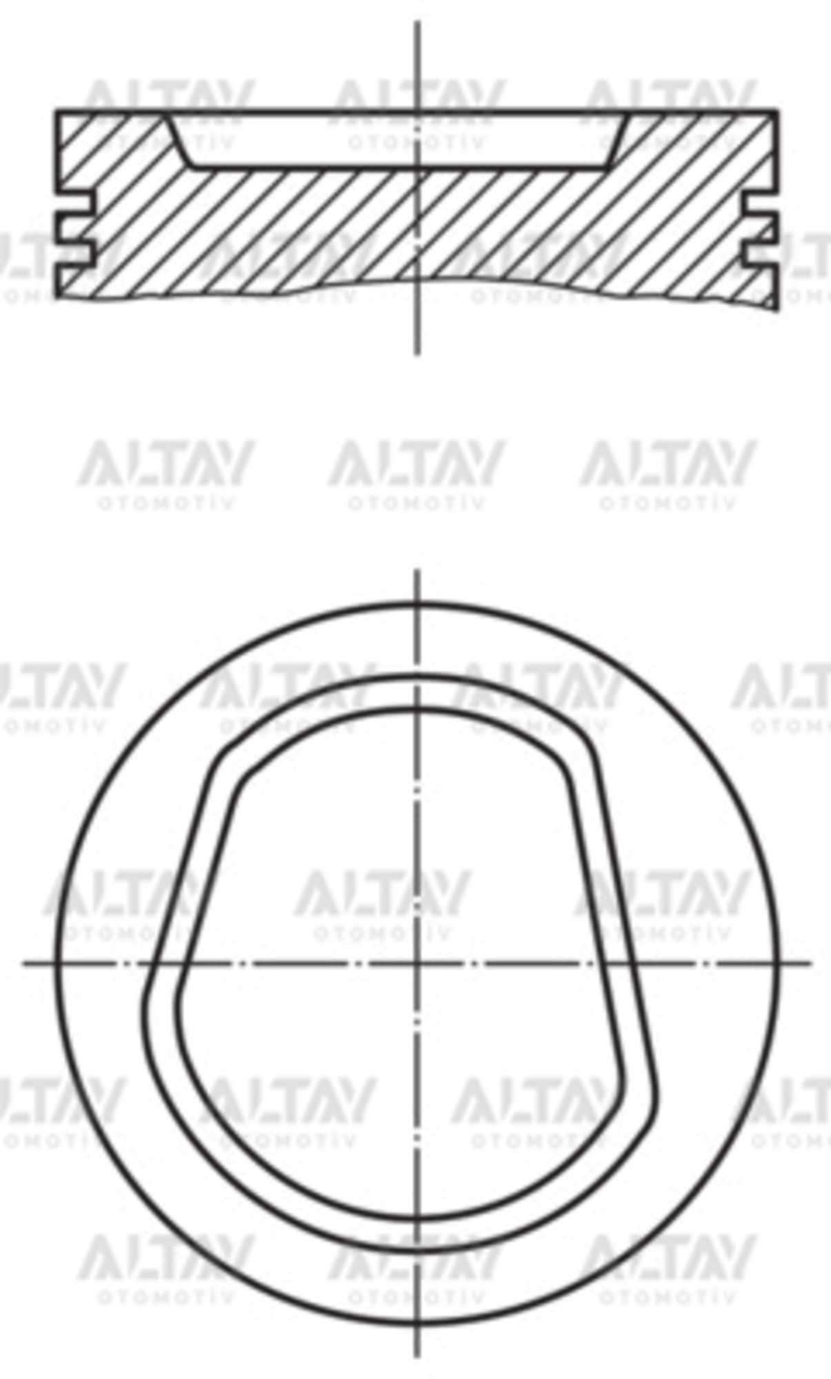 Seat Cordoba Piston Segman Segmanlı OEM 032107065N