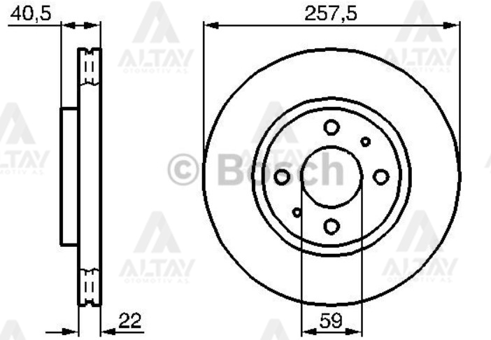 Fiat Fiorino Ön Fren Dıskı OEM 46831041 Fiat Fiorino Ön Fren Dıskı OEM 46831041