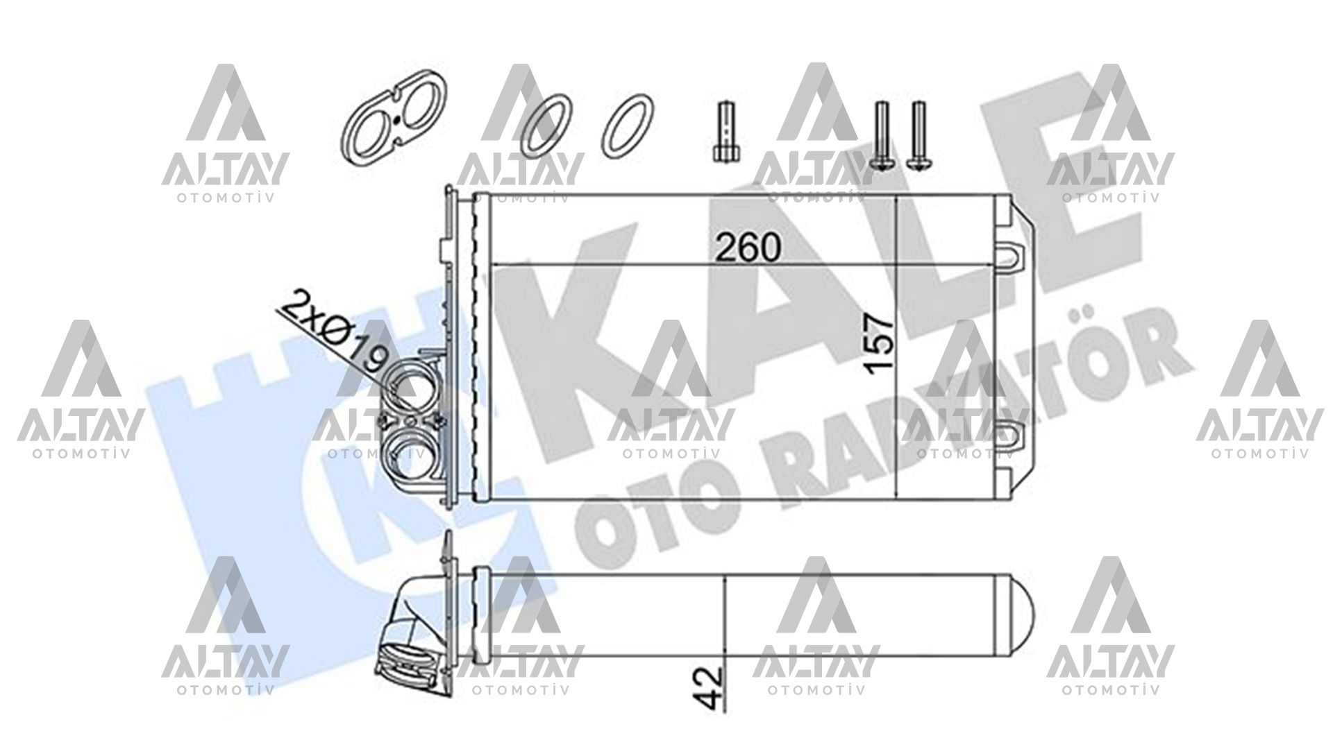 Renault Trafic Kalorifer Radyatörü Radyatör Iı OEM 271157059R Renault Trafic Kalorifer Radyatörü Radyatör Iı OEM 271157059R