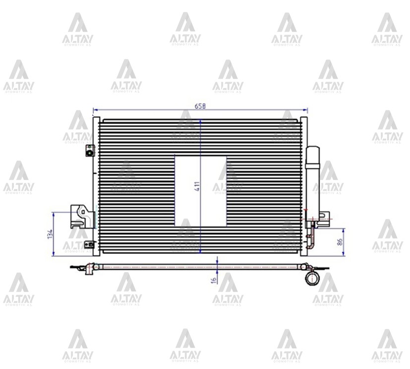Mitsubishi Outlander Klima Radyatörü Radyatör OEM 7812A030