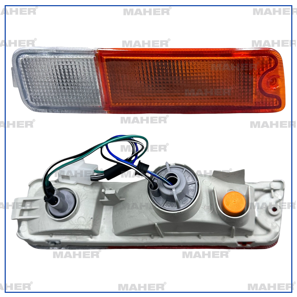 Mitsubishi L200 Sağ Sinyal Lambası Tampon 1999-2000 L Sarı-beyaz Sağ OEM MR109134