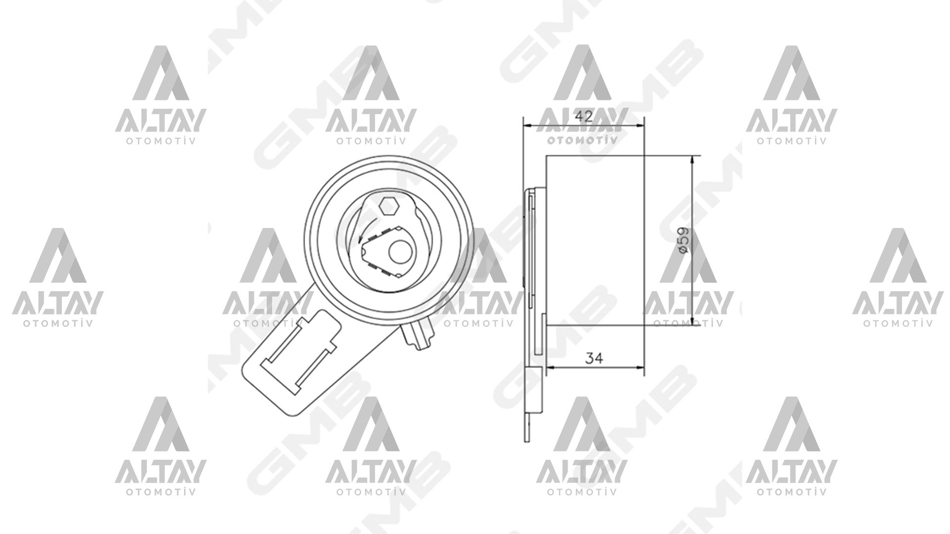 KIA Carnival V Kayış Gergi Rulmanı Triger Gergisi Kıa . OEM OK88R12700 KIA Carnival V Kayış Gergi Rulmanı Triger Gergisi Kıa . OEM OK88R12700