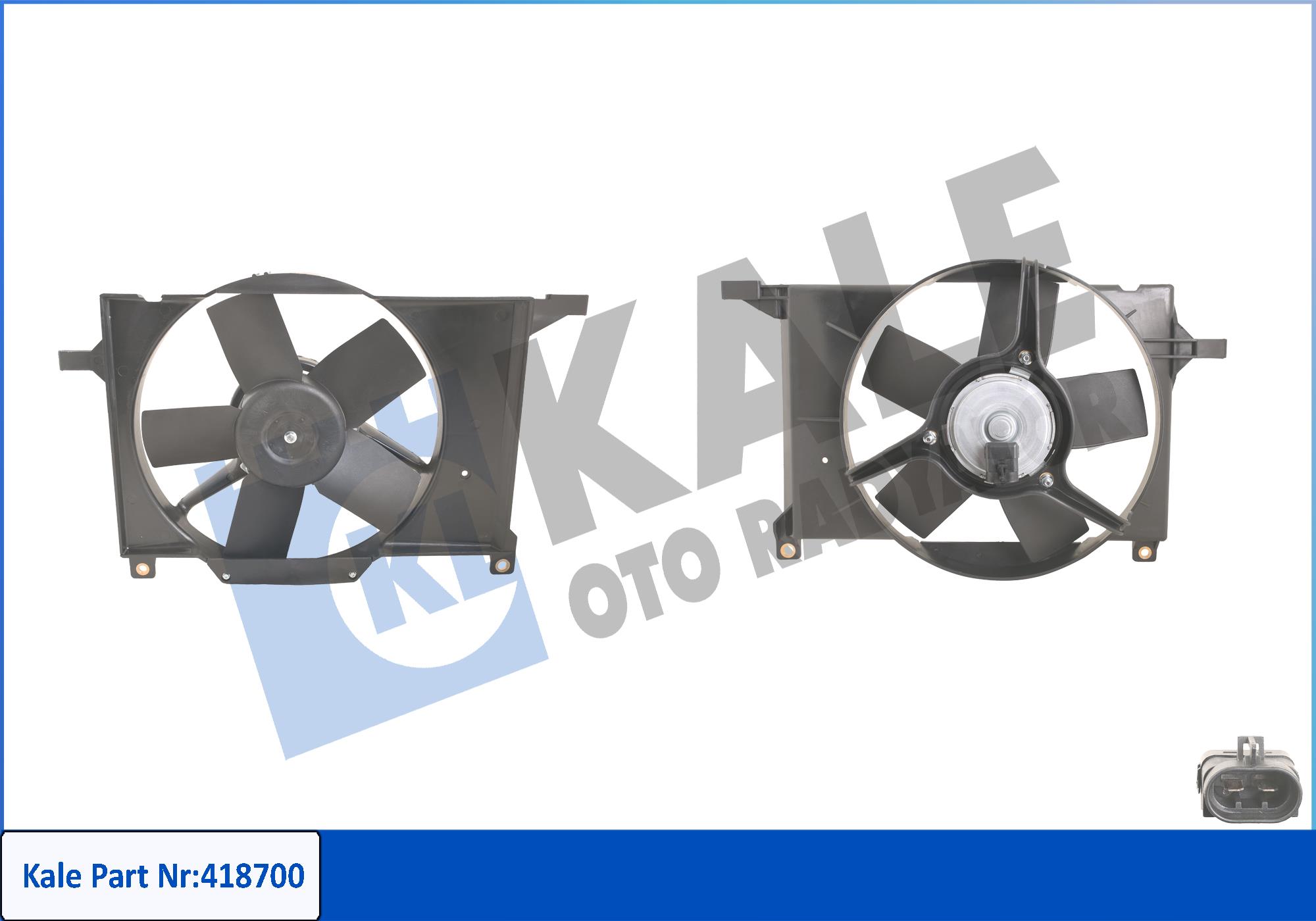 Opel Corsa Radyatör Fan ve Motoru Fan B OEM 1341307