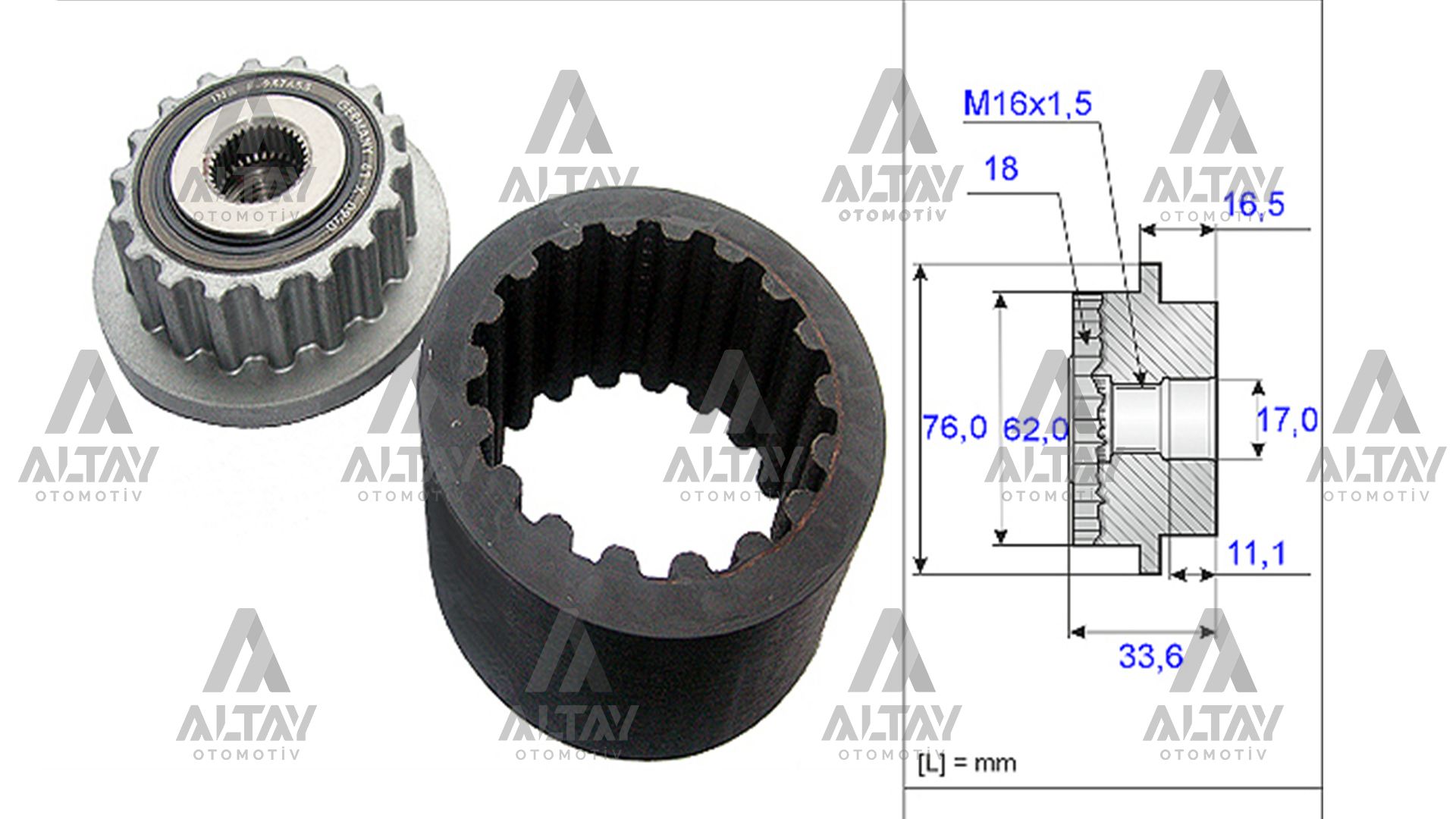 Volkswagen Transporter V Kayışı Kaplin Kayış Seti OEM 070903327C