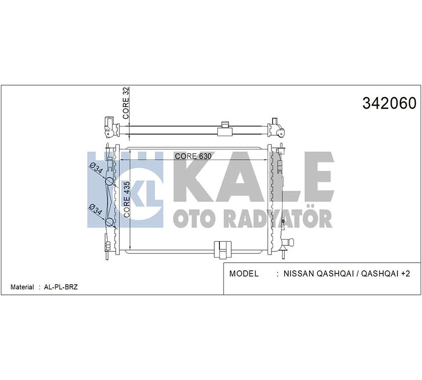 Nissan Qashqai Su Radyatörü 2007-2013 Radyatör Su . Dizel (at OEM 21410-JD71B Nissan Qashqai Su Radyatörü 2007-2013 Radyatör Su . Dizel (at OEM 21410-JD71B