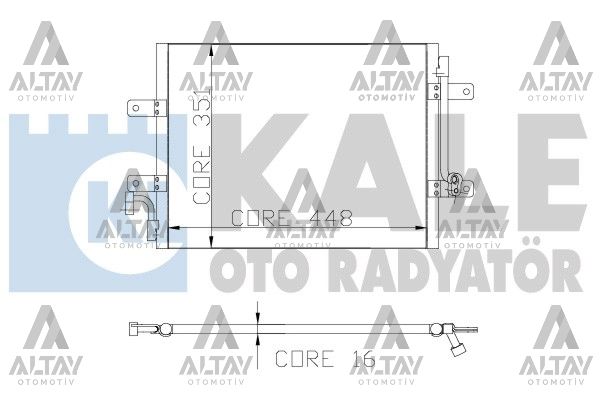 Fiat Albea Klima Radyatörü 2003-2007 Fiat Albea Klima Radyatörü 2003-2007