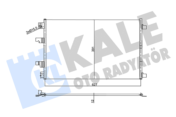 Nissan Qashqai Klima Radyatörü Radyatör OEM 92100-BB50A