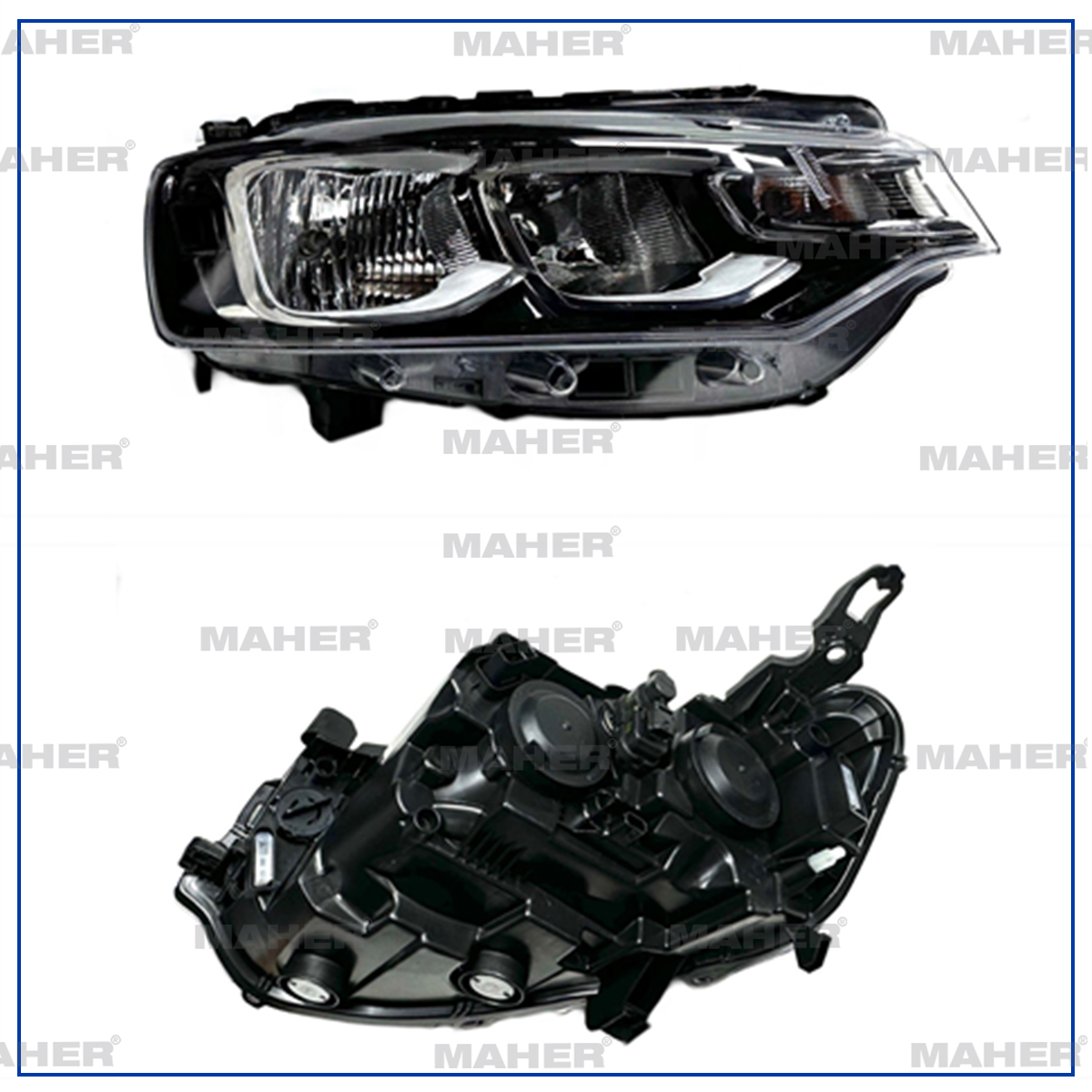 Citroen C-Elysee Sağ Far 2017-2022 Far Sag OEM 9817297880