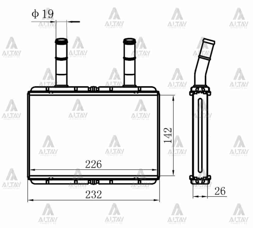 Hyundai H100 Kalorifer Radyatörü Radyatör H Kamyonet OEM 97318-4F000 Hyundai H100 Kalorifer Radyatörü Radyatör H Kamyonet OEM 97318-4F000