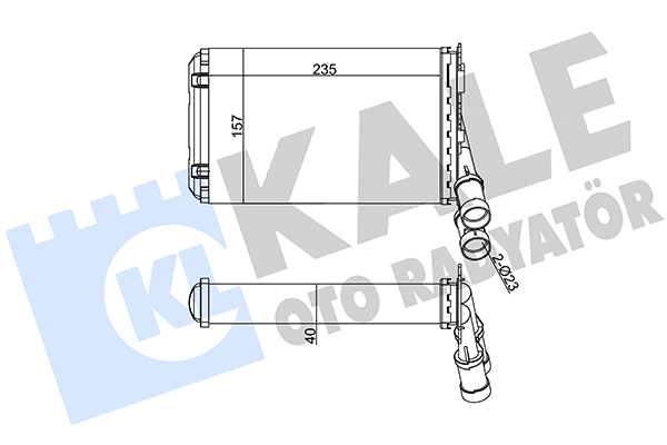 Peugeot Partner Kalorifer Radyatörü 1996-2008 Radyatör OEM 6448C8 Peugeot Partner Kalorifer Radyatörü 1996-2008 Radyatör OEM 6448C8