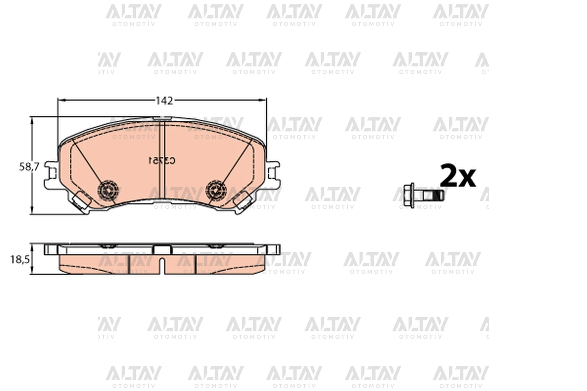 Renault Scenic IV Ön Fren Balata 2016+