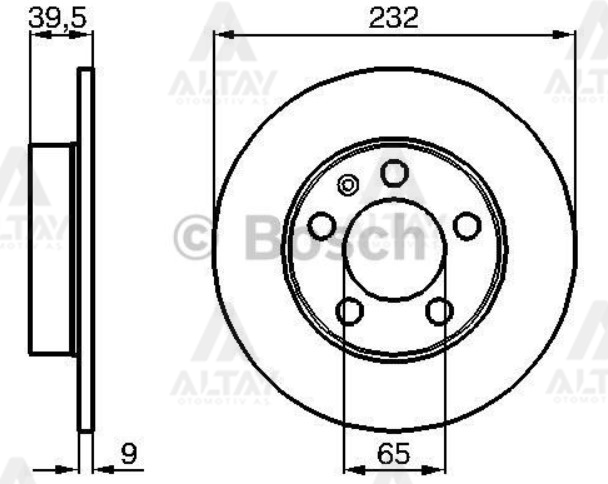 Seat Toledo Arka Fren Diski 1999-2005 (1999-2005) OEM 1J0615601P Seat Toledo Arka Fren Diski 1999-2005 (1999-2005) OEM 1J0615601P